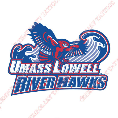 UMass Lowell River Hawks Customize Temporary Tattoos Stickers NO.6680